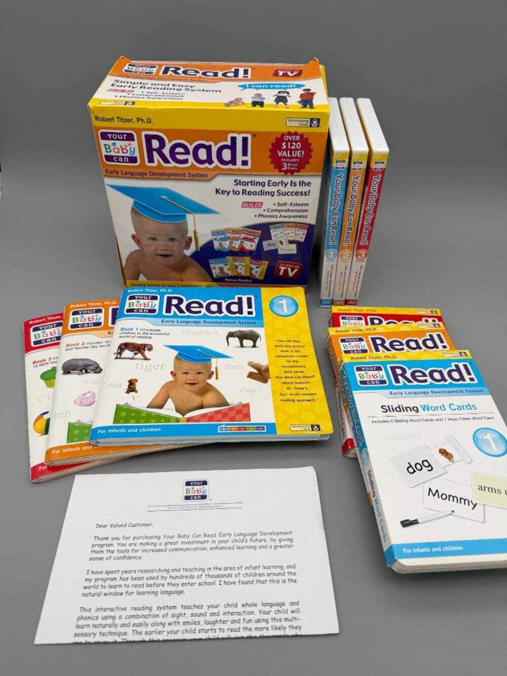 Your Baby Can Read Early Language Development System Videos, Books & Word Cards